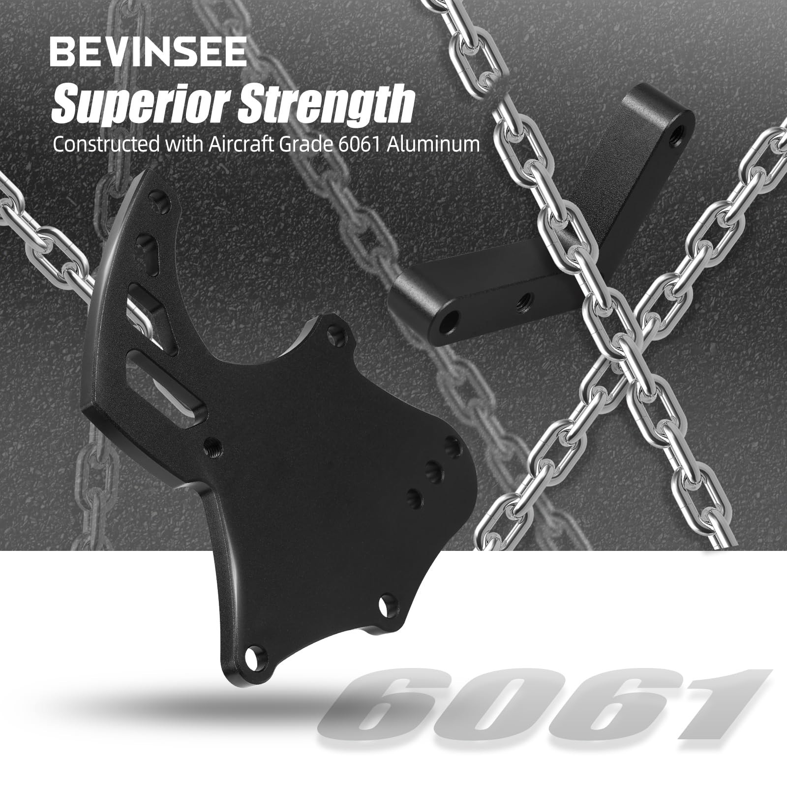 Bevinsee LS Truck Sanden 508 AC Compressor Bracket with Tensioner Kit | Compa…