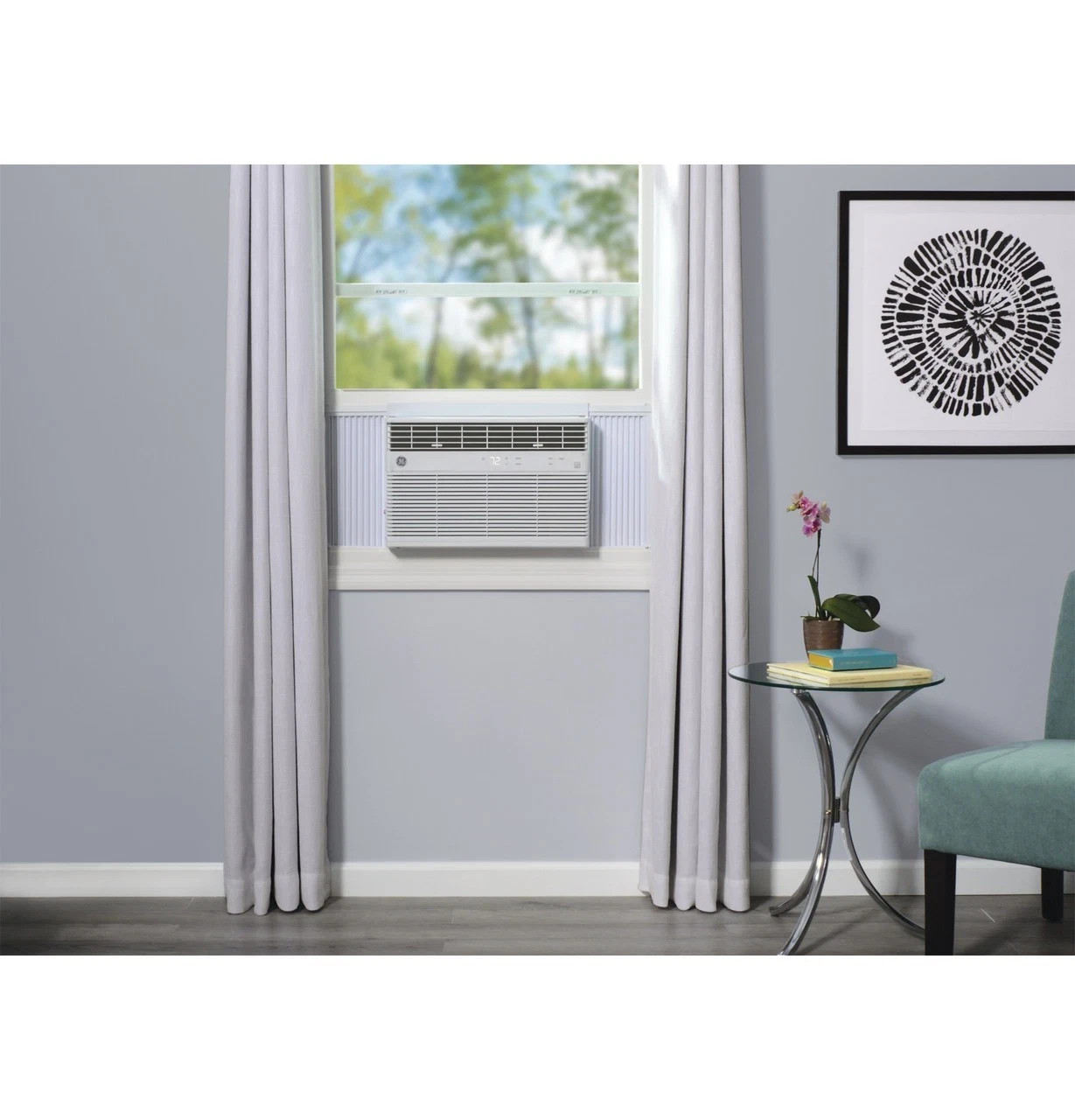 GE AHTK12AA 12000 BTU Smart WiFi Window AC 550sqft Alexa SmartHQ Renewed