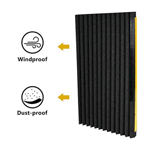 Window Air Conditioner Foam Insulation Panels,AC Side Insulating Panel Black