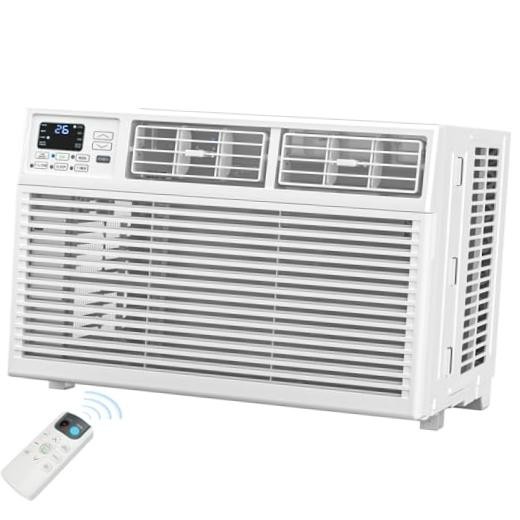 8,000 BTU Window Air Conditioner, Window AC Unit, 1 Count (Pack of 1) White