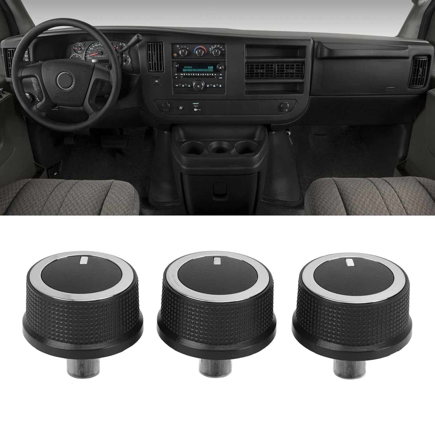 Air Conditioner Control Knob, 3PCS Air Conditioner Temperature Control Knob Repl