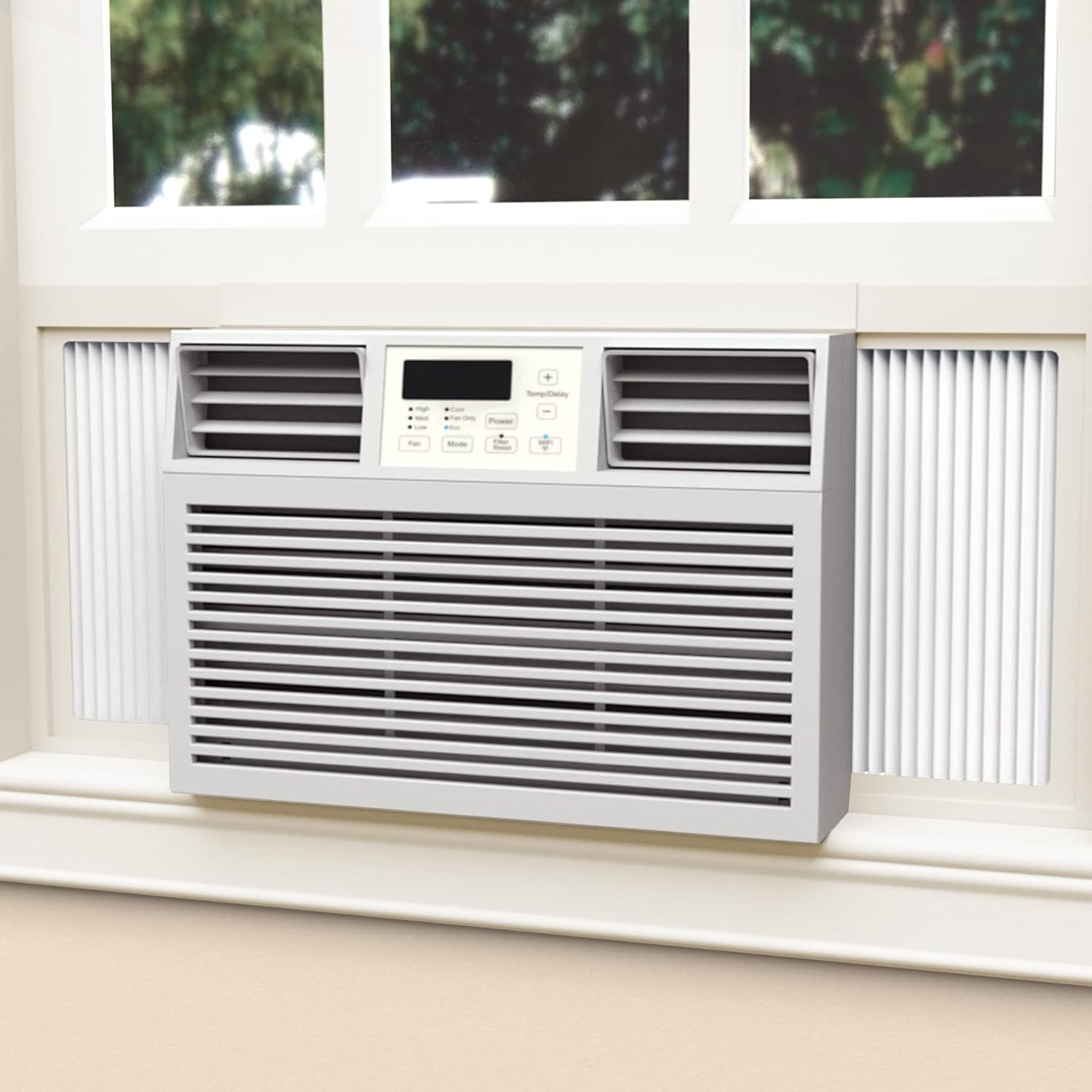 Window AC Insulation Side Panels – Easy Install, Double Layer Design