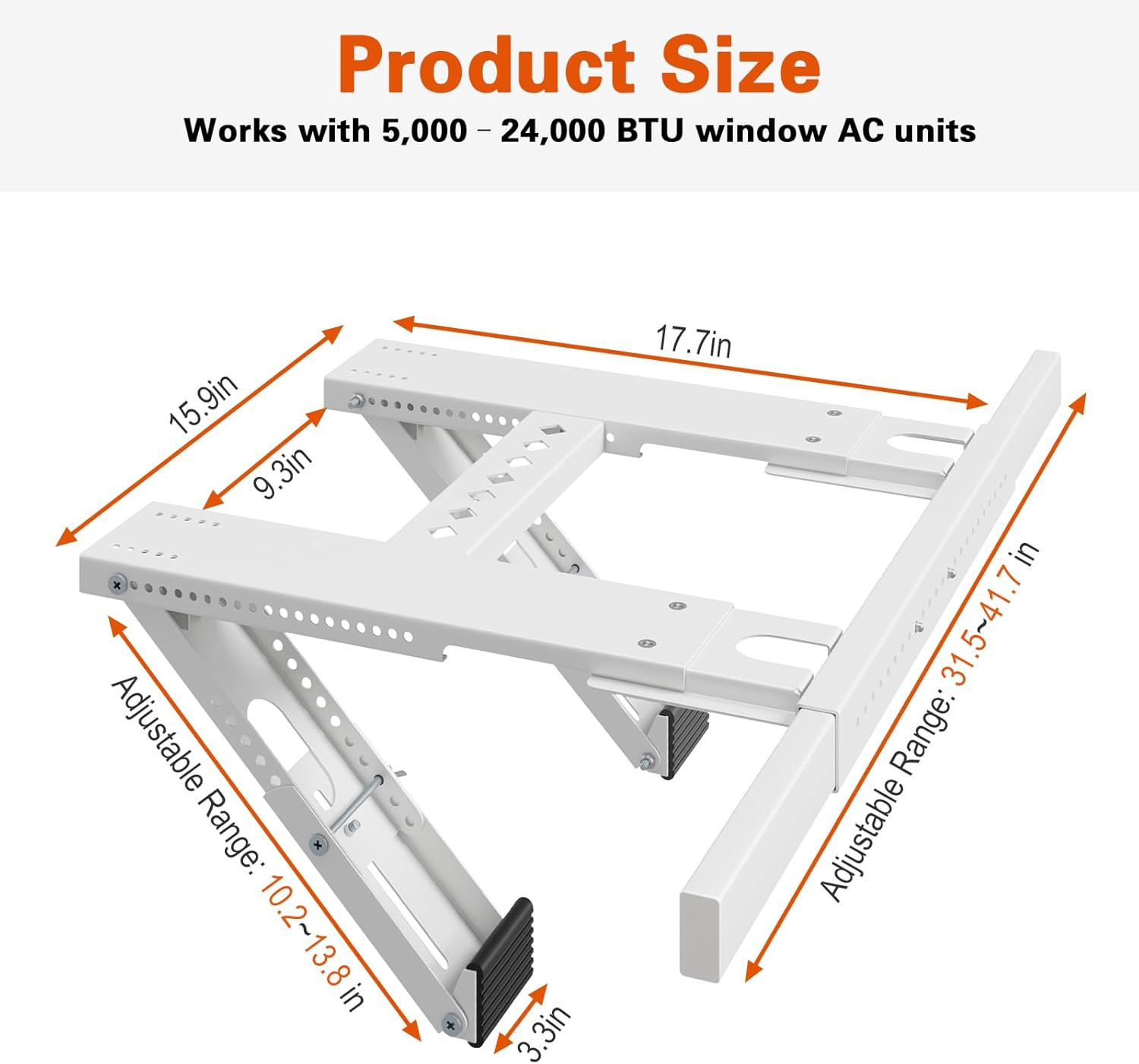 Update Window Air Conditioner Support Bracket No Drilling, No Tools, Quick Insta