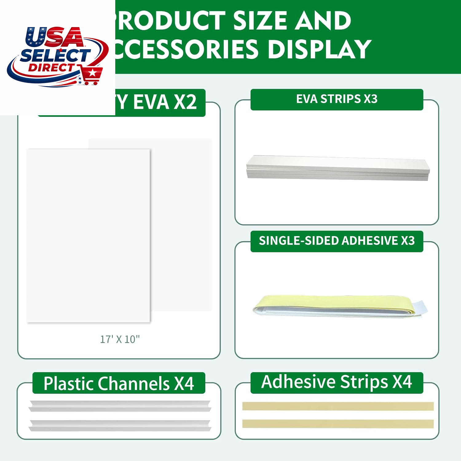 Window Air Conditioner Insulation Foam Panel Kit with Pressure Strips