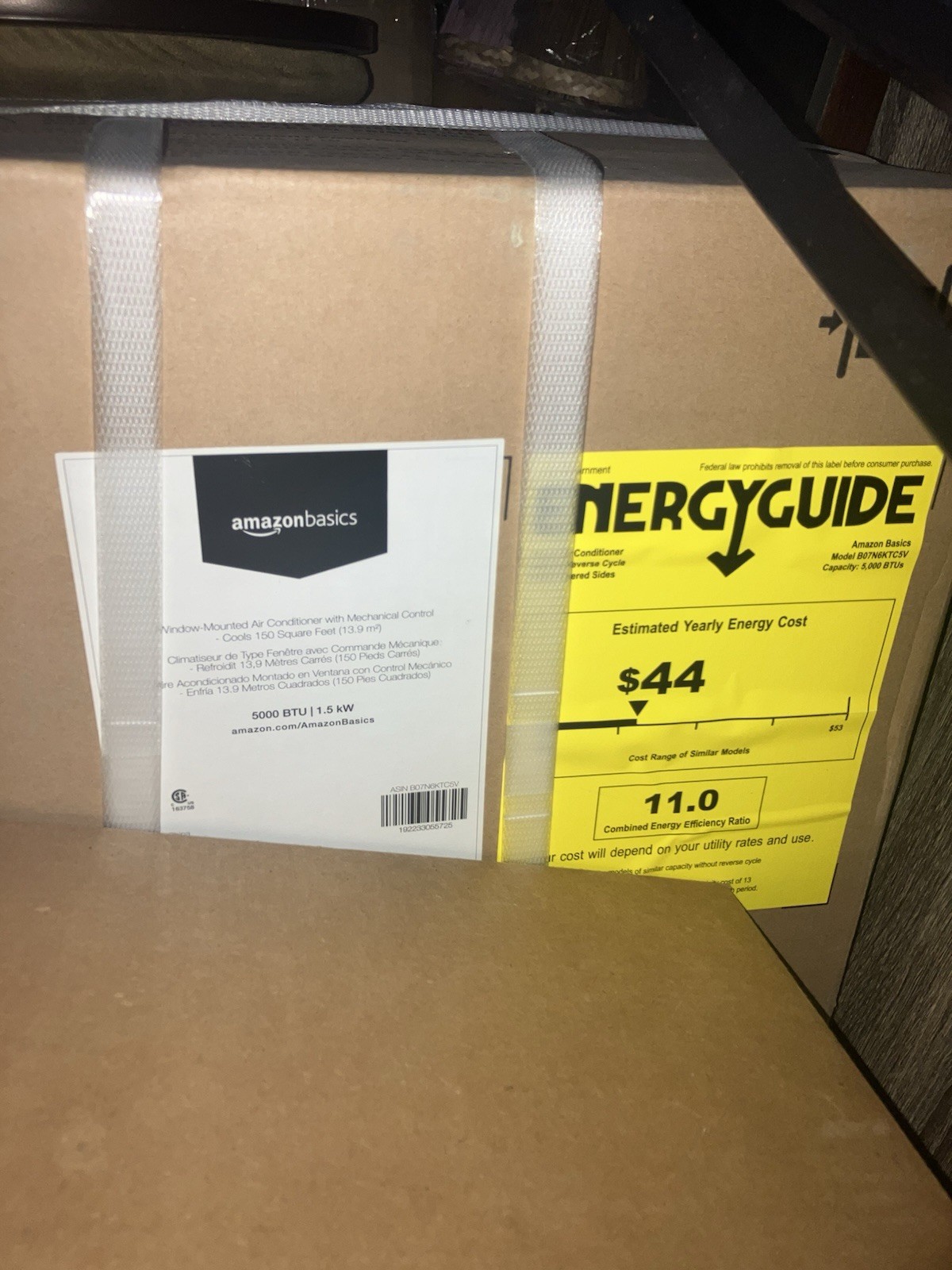 2 Amazon Basics 5,000 BTU Window Air Conditioner New in Box Mechanical Controls