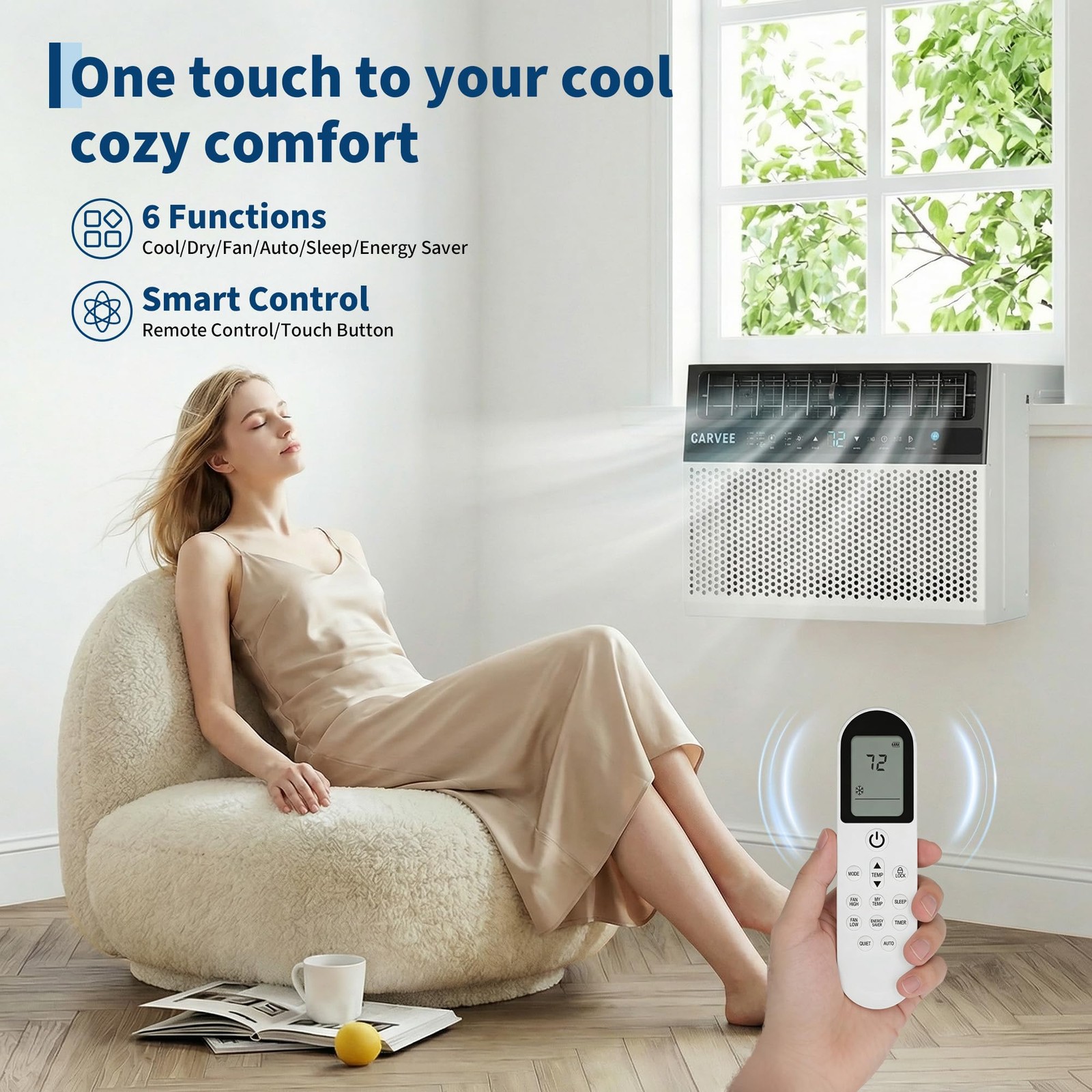 6000BTU U Shaped Window Air Conditioner, Window AC Units Cools up to 269 Sq. …