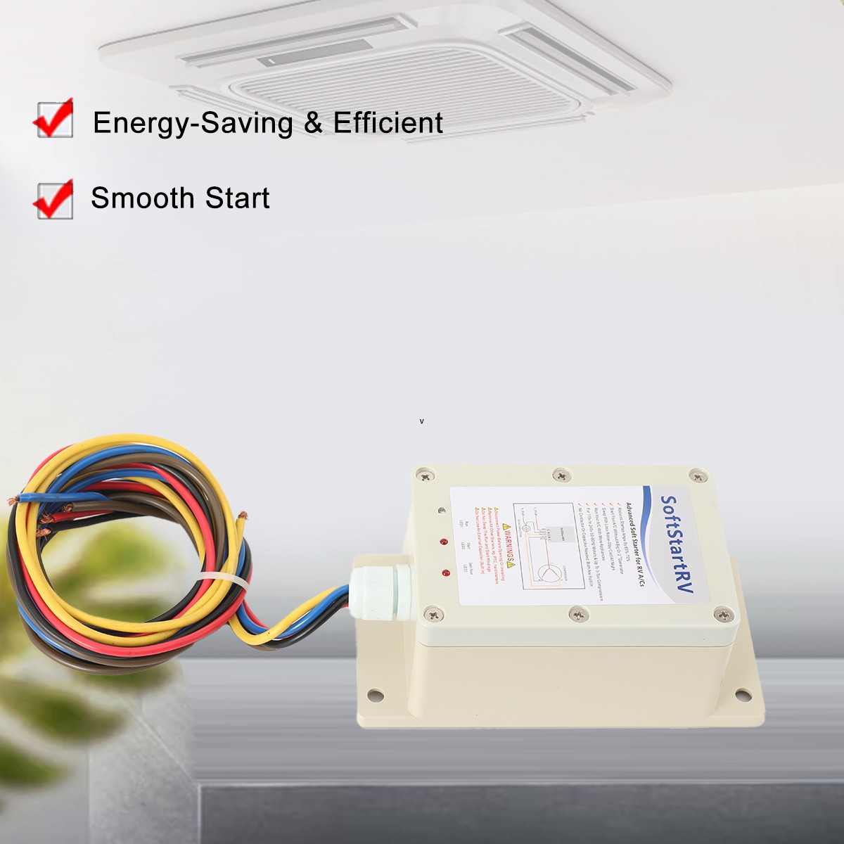 Soft Start Kit 240V 08A-20A AC Soft Start Kit for Home Air Conditioner