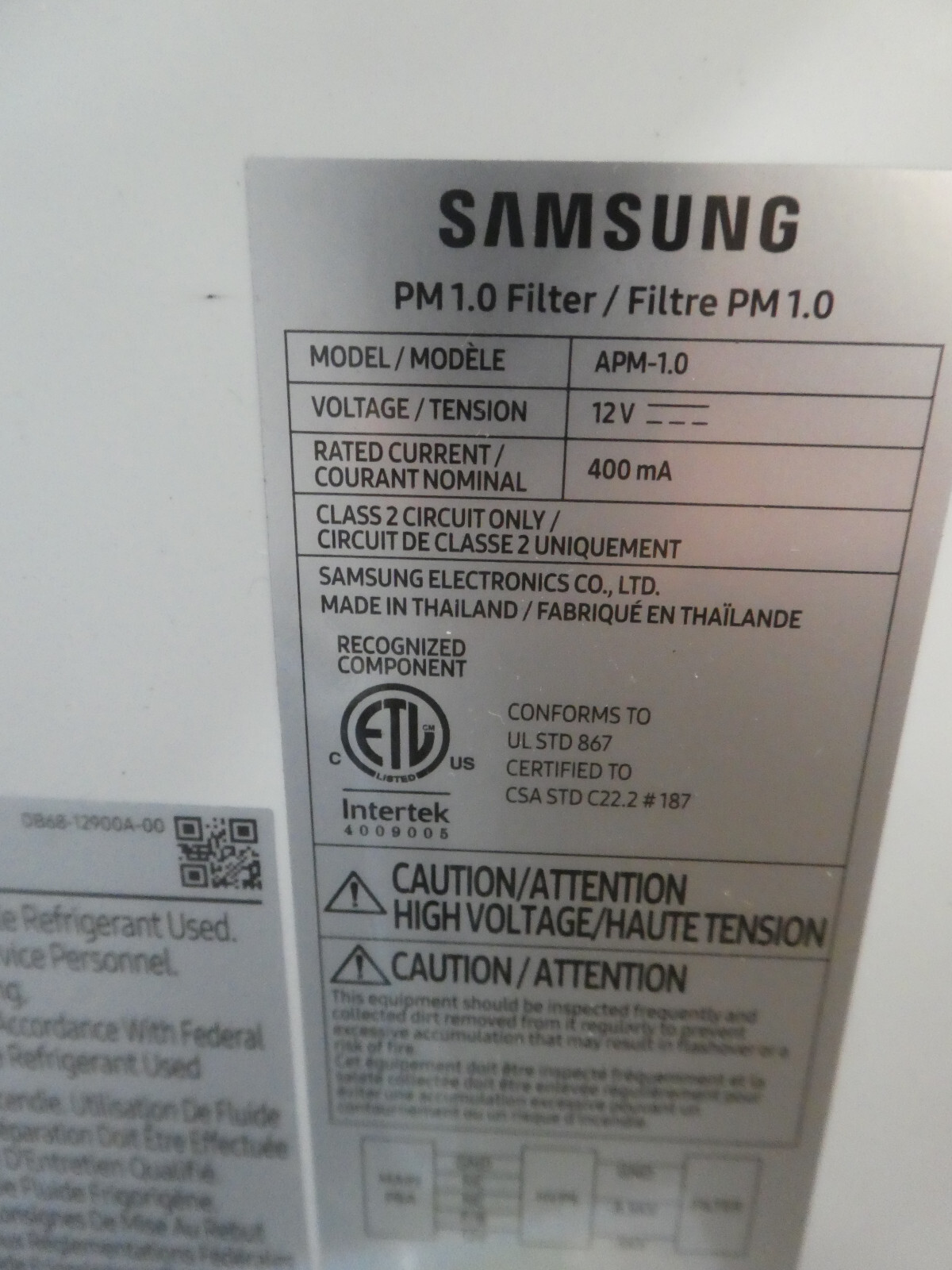 Samsung RNX24APD 24,000 BTU WindFree IAQ Indoor Wall-Mounted Unit IMPERFECTION