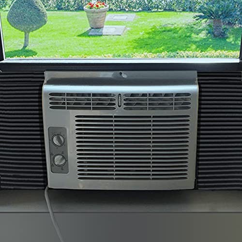 Window Air Conditioner Foam Insulating Panels Kits, AC Units Insulation Black