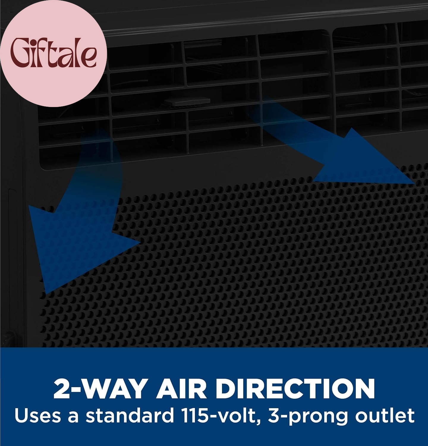 6,000 BTU Electronic Window Air Conditioner, Black Compact AC Cools Rooms up to