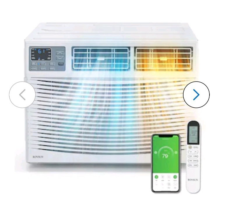 ROVSUN Window Air Conditioner Digital Display Remote Control White
