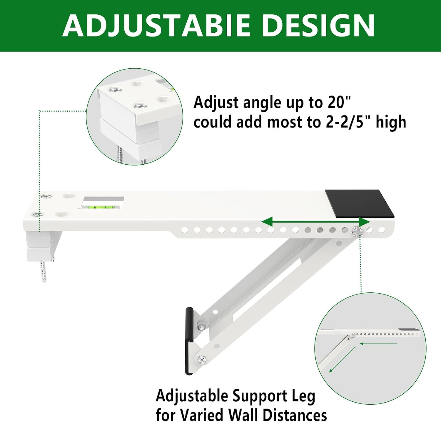 Window Air Conditioner Support Bracket,Universal AC Support Bracket Heavy Duty