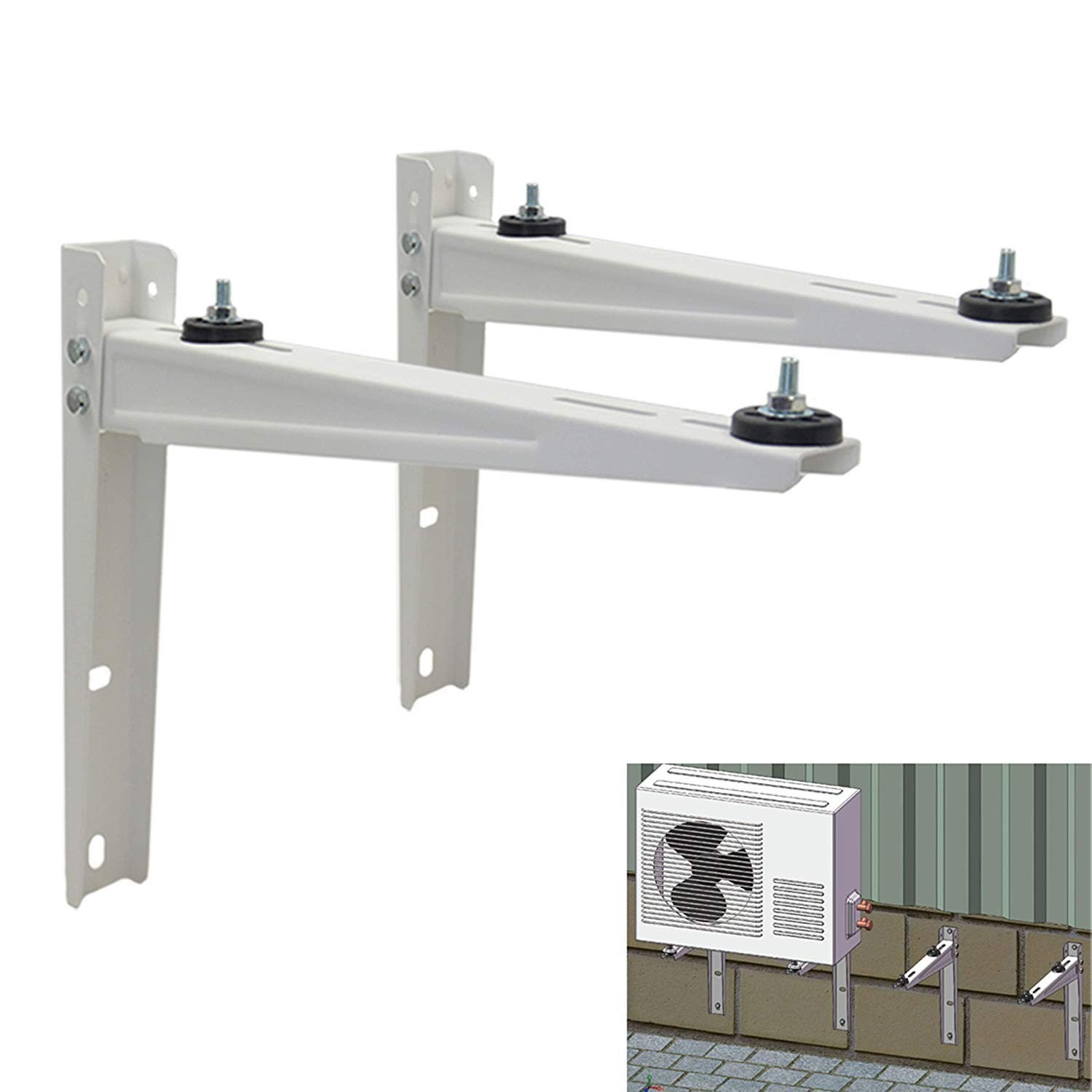 Ductless Mini Split AC Wall Mount Bracket for 7000-15000 BTU Units – Heavy Duty