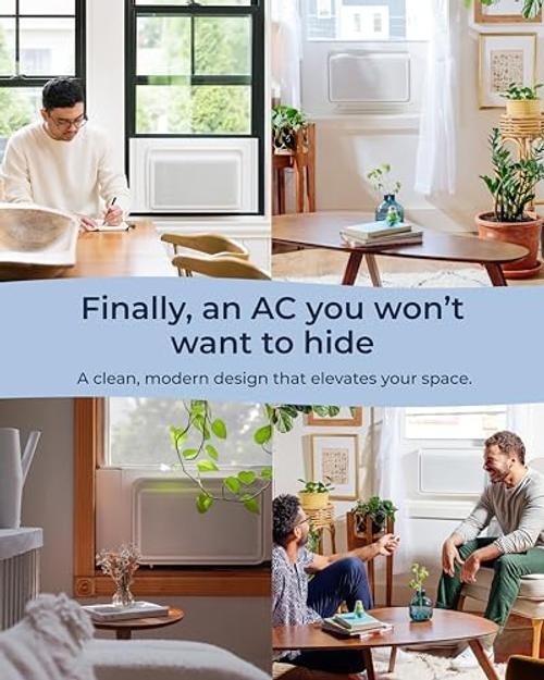 Window Air Conditioner – Quiet & Smart, Easy Install, Voice-Enabled, 6000 BTU