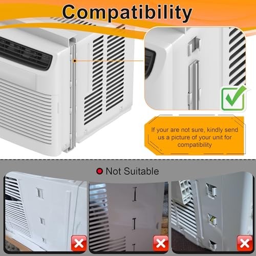 Window Air Conditioner Side Panel and Frame Set 12000 BTU Accordion Filler Kit