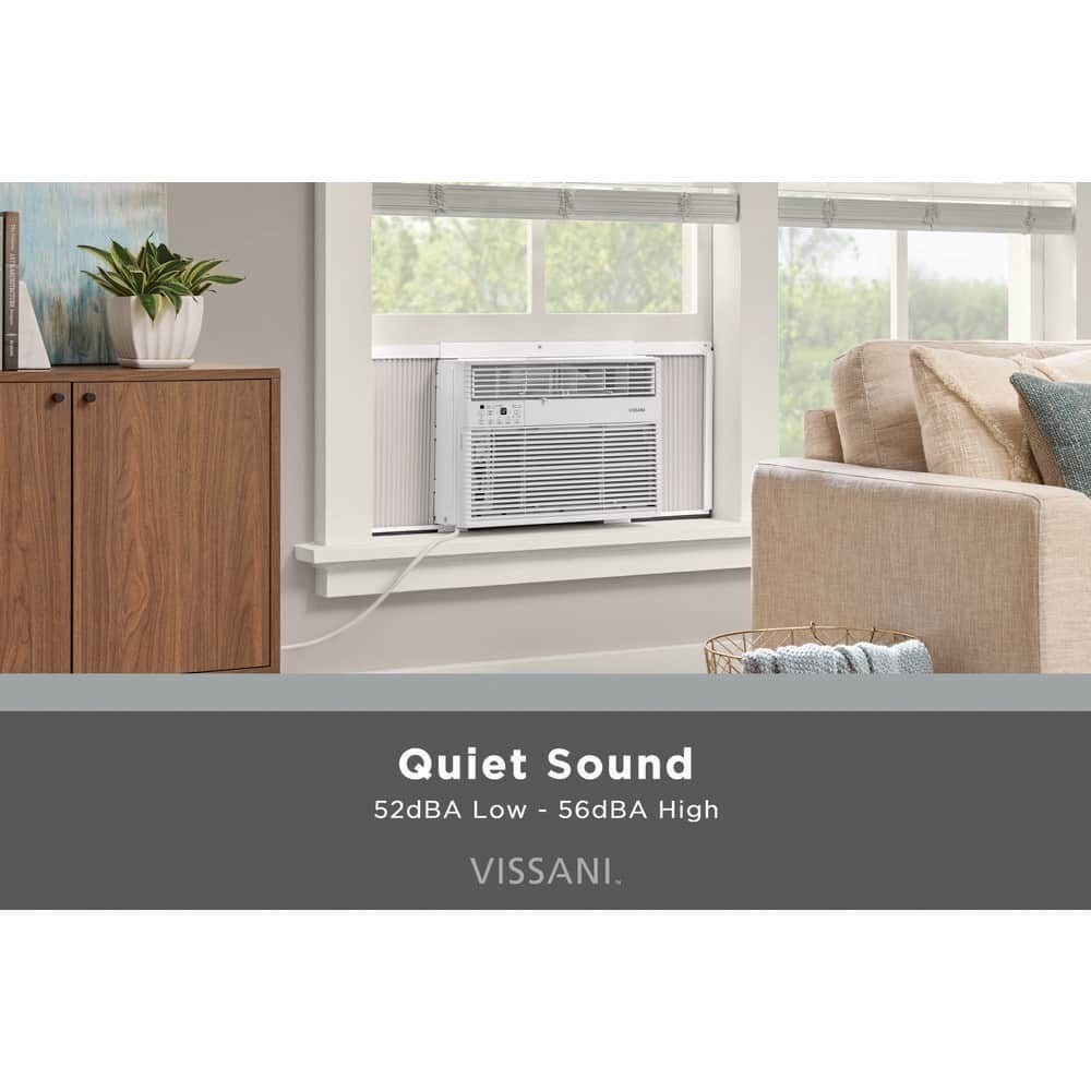 Vissani 12,000 BTU Window Air Conditioner Cools 550 sq. ft. White