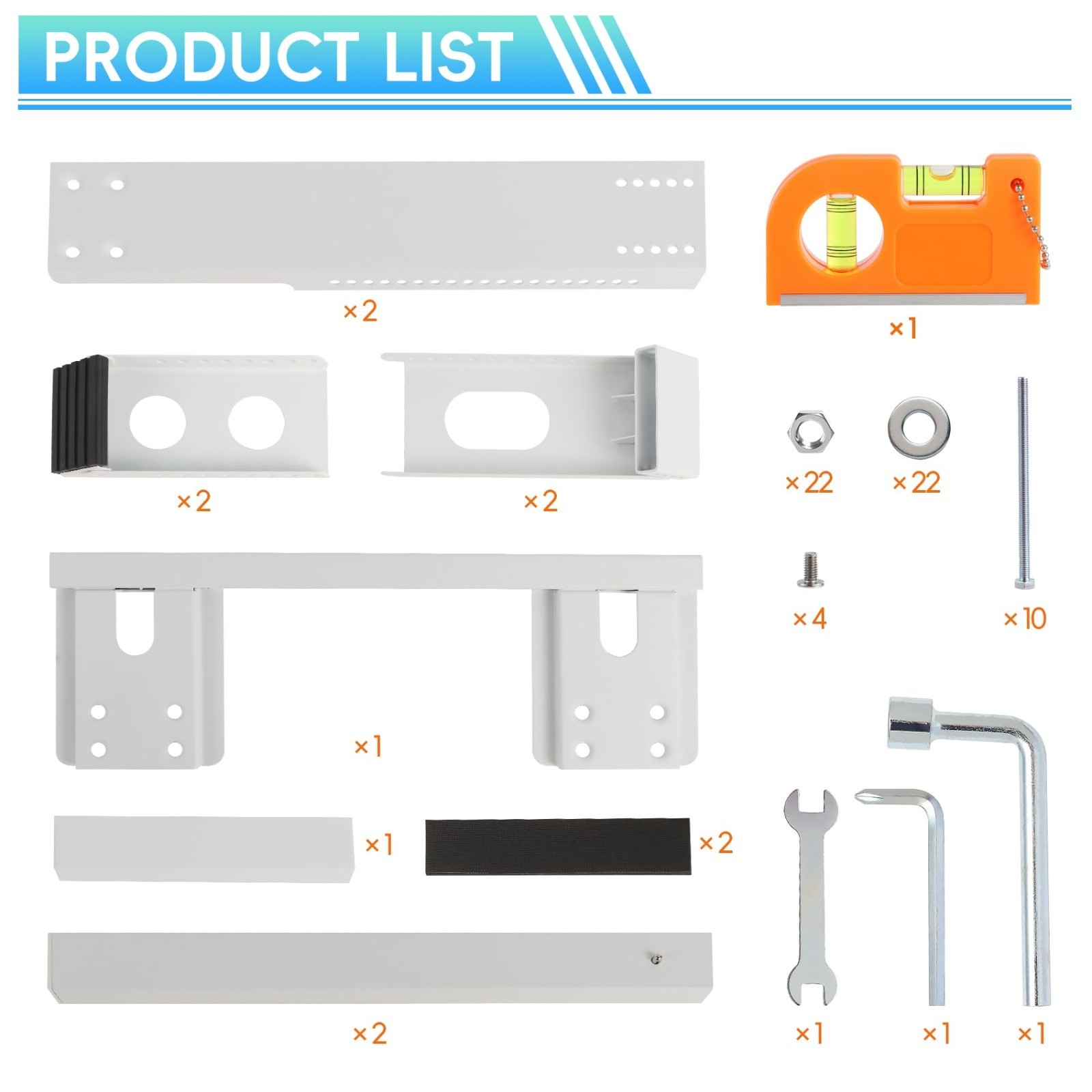 Heavy Duty No-Drill AC Bracket for Single/Double Hung Windows, 5,000-24,000 BTU,