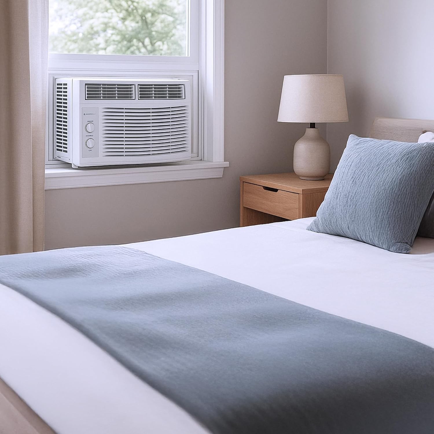 Cool Living 5,000 BTU 9.7 EER 115V Window Mount Room Air Conditioner AC Unit