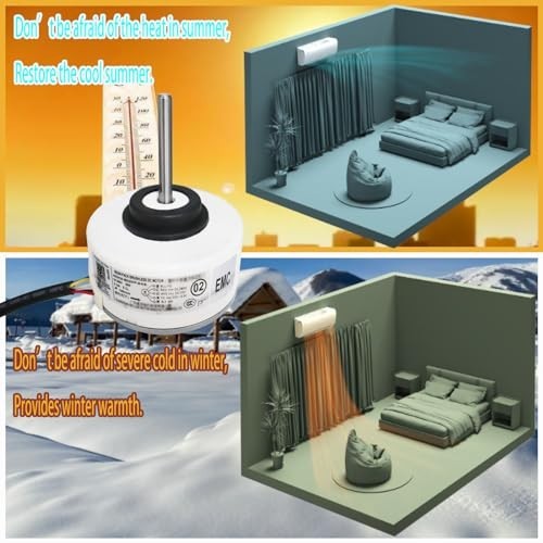 Air Conditioner Replacement Motor 20W DC280V Brushless Fan 1300RPM CCW For Mini