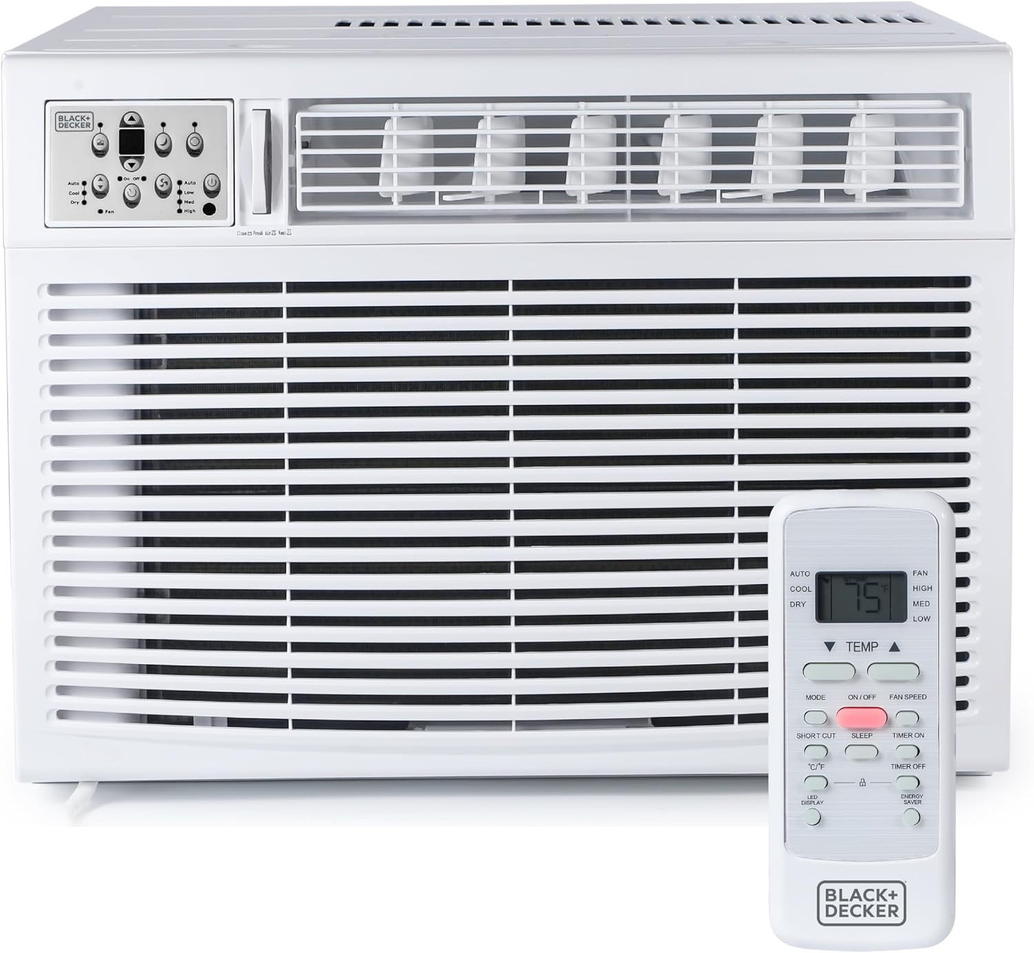 BLACK+DECKER Window Air Conditioner 18000 BTU, AC Window Unit Cools up to 1000 S
