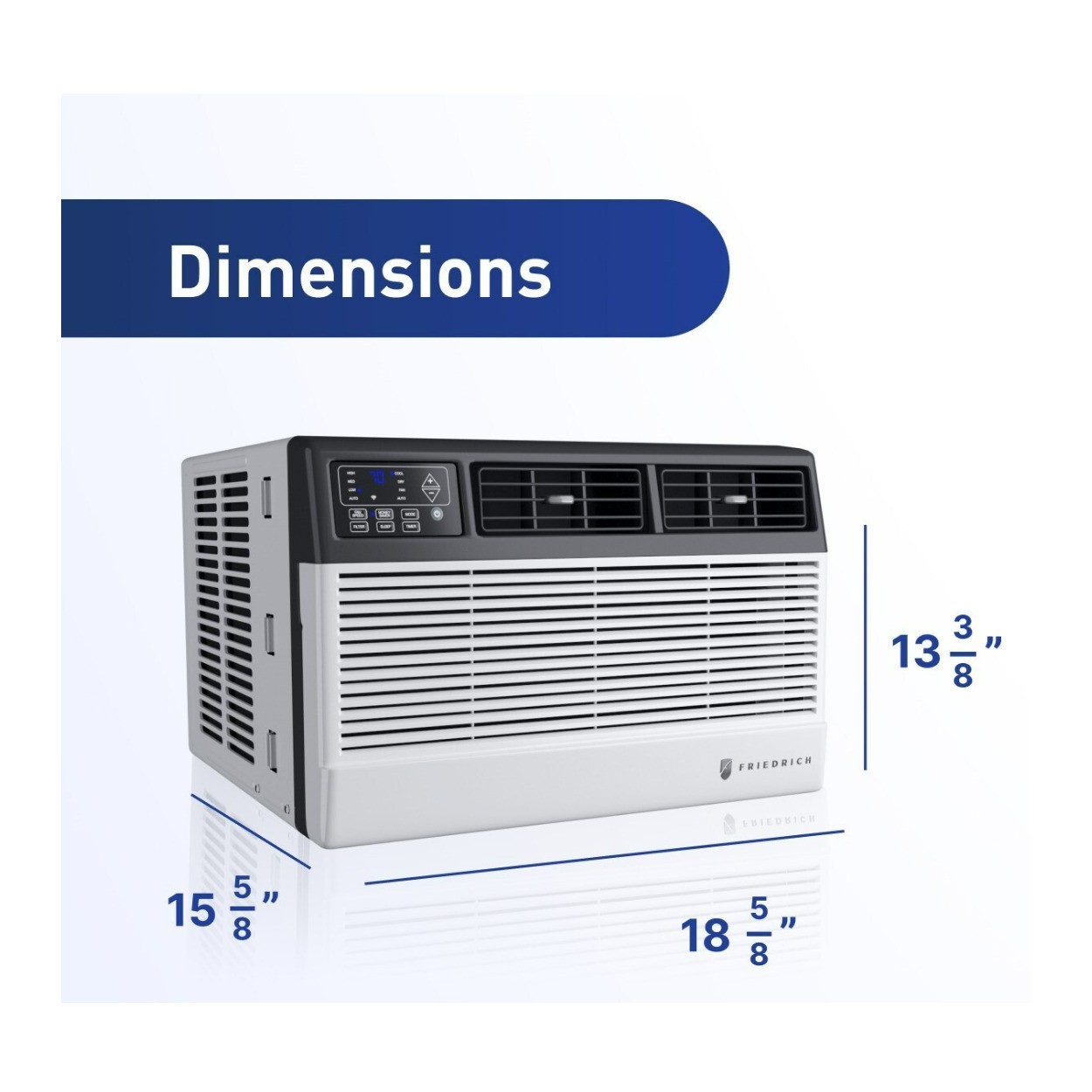 Friedrich CCF06B10C Chill Premier 6000 BTU Smart WiFi White Room Air Conditioner