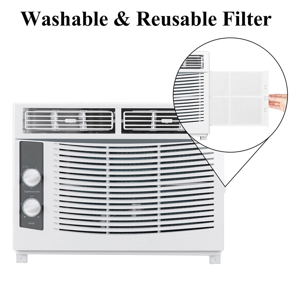 5,000 BTU Window Air Conditioner 3 Speed Cooling Area up to 200 sq.ft AC Unit