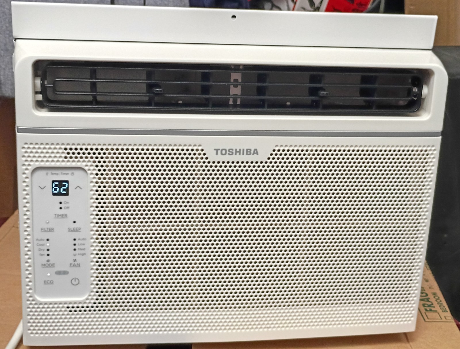 Toshiba 6,000 BTU 115V Window Air Conditioner 250 sq ft w/ Remote RAC-WK0612CRRU