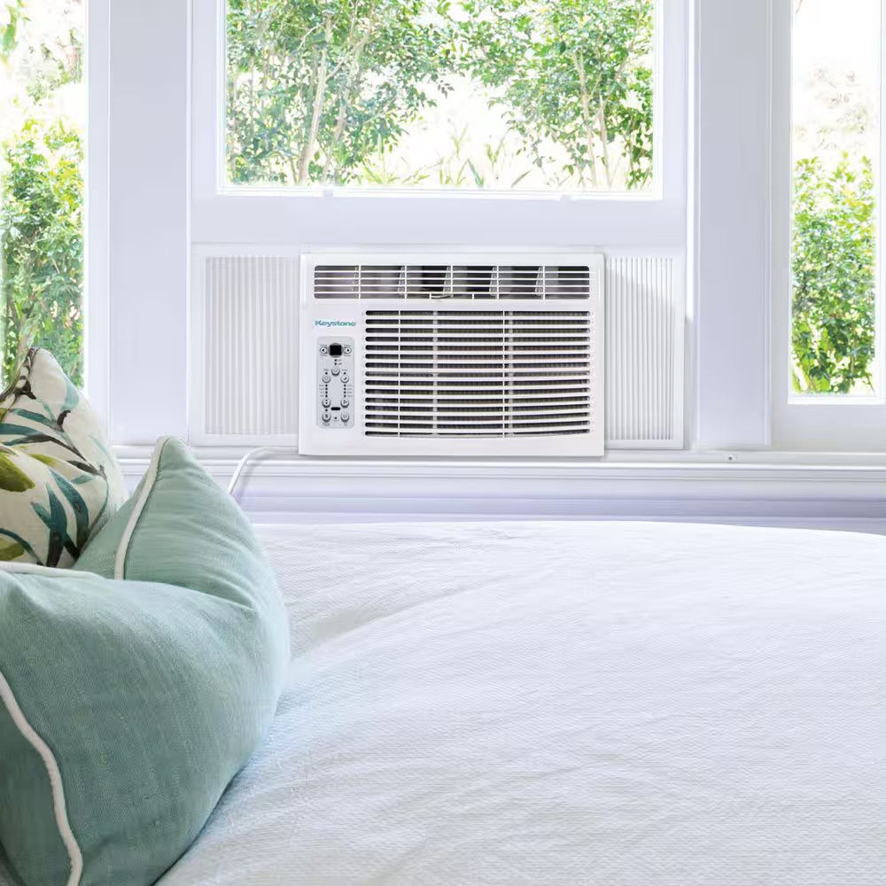 12,000/11,600 BTU 230V Window Air Conditioner with 11,000 BTU Supplemental Heat