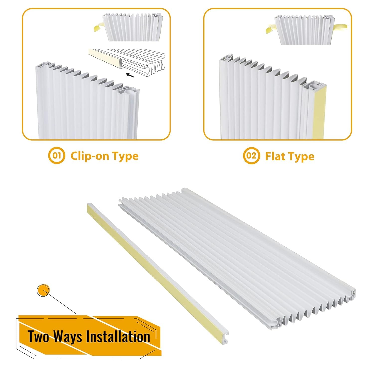 Window AC Insulating Side Panel Kit Fits for Window Air Conditioner Units Replac