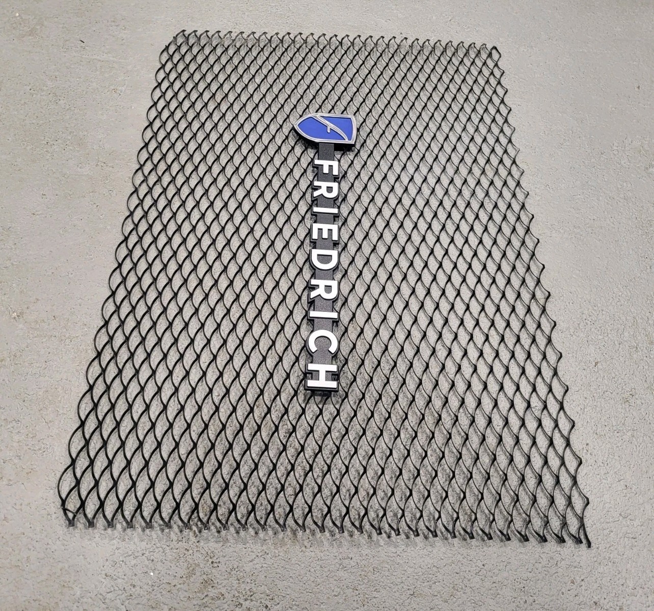 FRIEDRICH AIR CONDITIONER Rear Panel Grille Aluminum Badge Logo 22 x 15.5