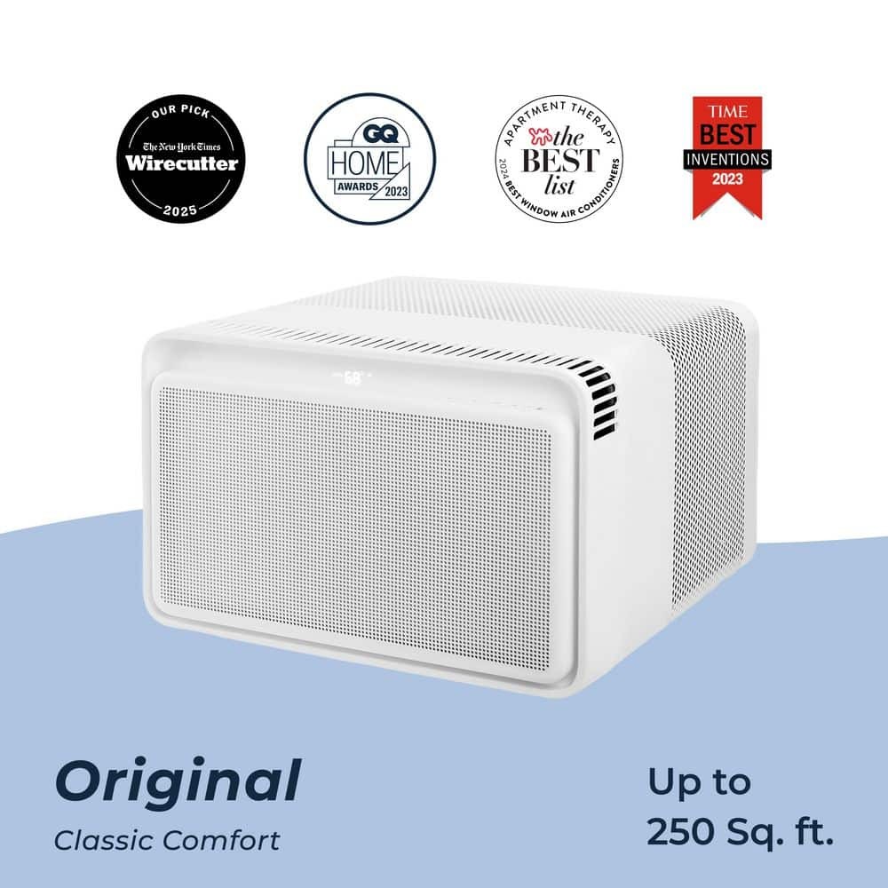 Windmill 6,000 BTU Quiet Smart Window Air Conditioner, Wi-Fi/Remote, 250 sq ft