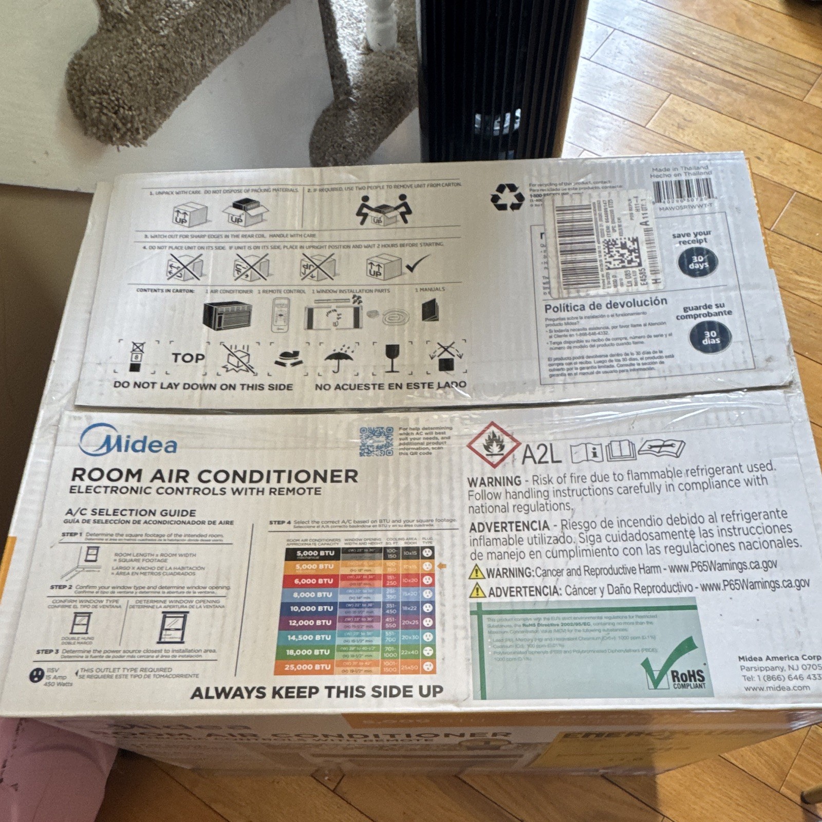 Midea 5,000 BTU Window Room Air Conditioner 115V Up to 150 sq ft Remote