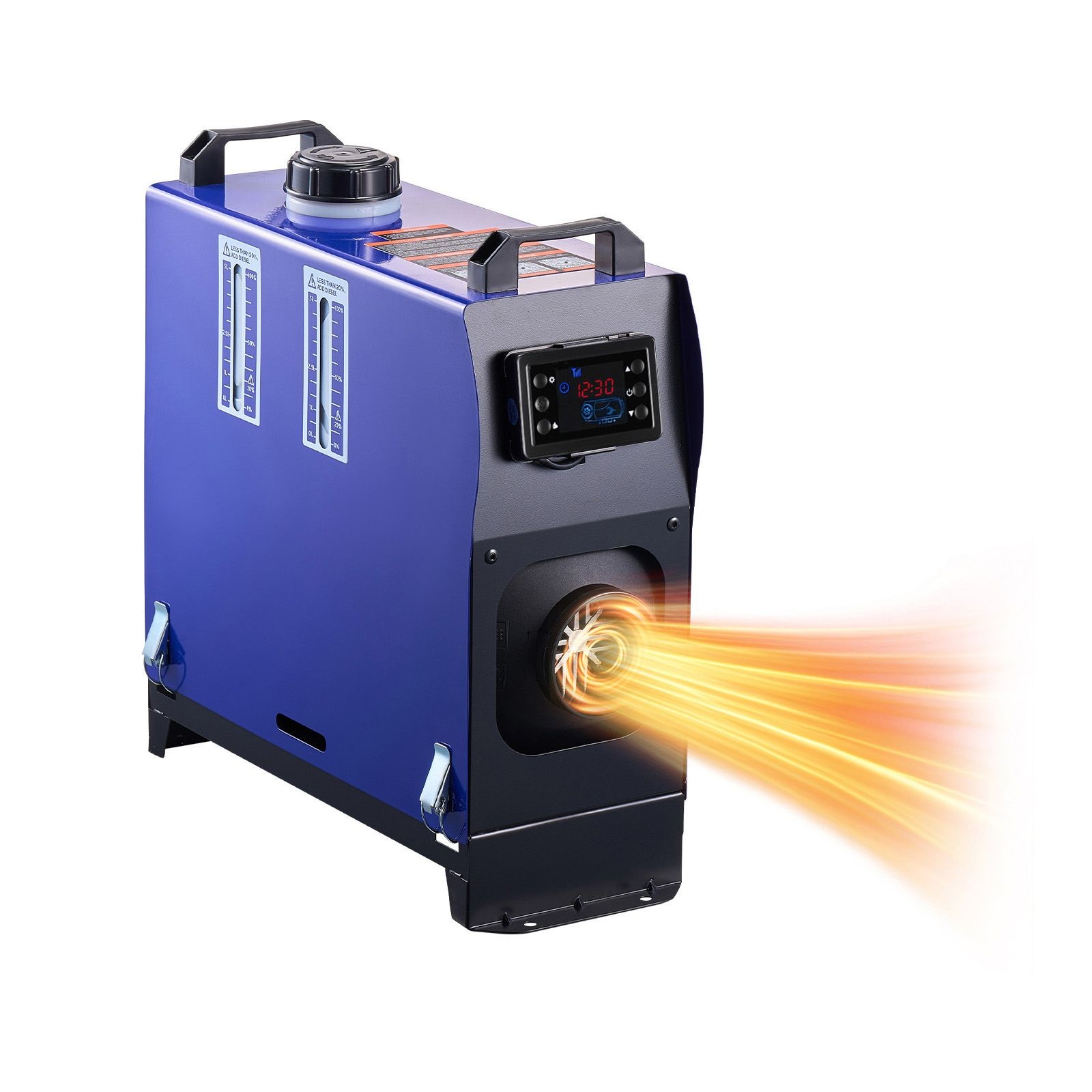8KW 12V/ 24V Portable Diesel Air Heater with Remote, LCD Screen, 1.3 Gal Tank