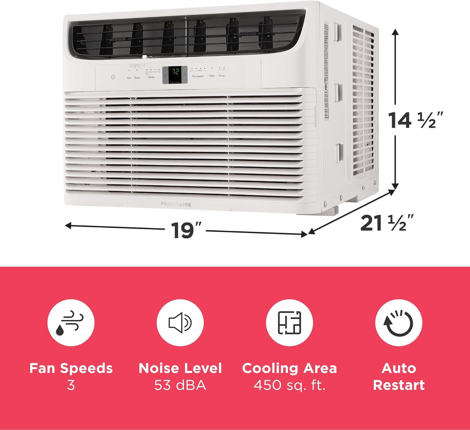Frigidaire 10,000 BTU Window Air Conditioner with Remote Control