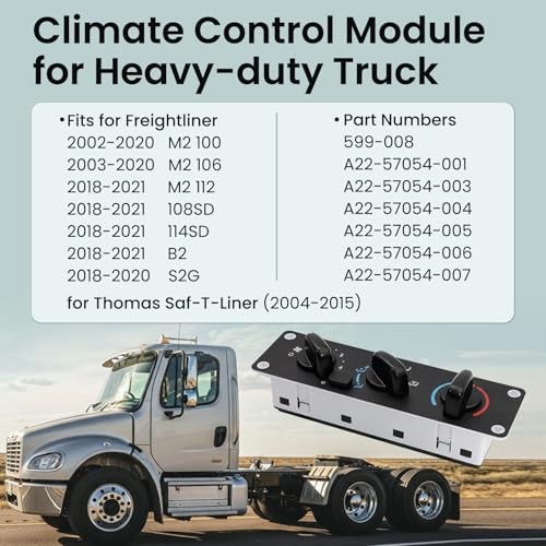 Climate Control Module 599-008, HVAC A/C Control Panel Compatible for