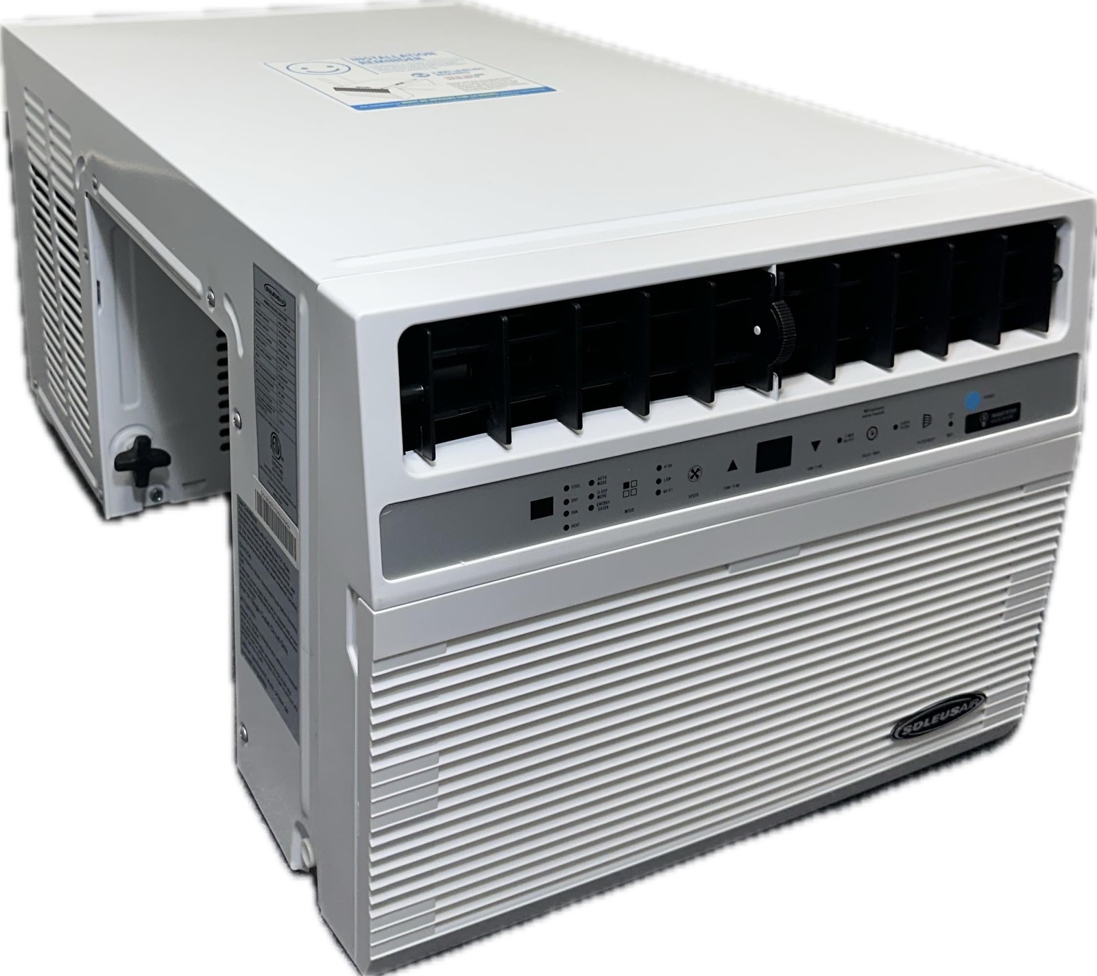 12,000 BTU Window Air Conditioner with 10,000 BTU Heater, Cooling, 115 Volts,