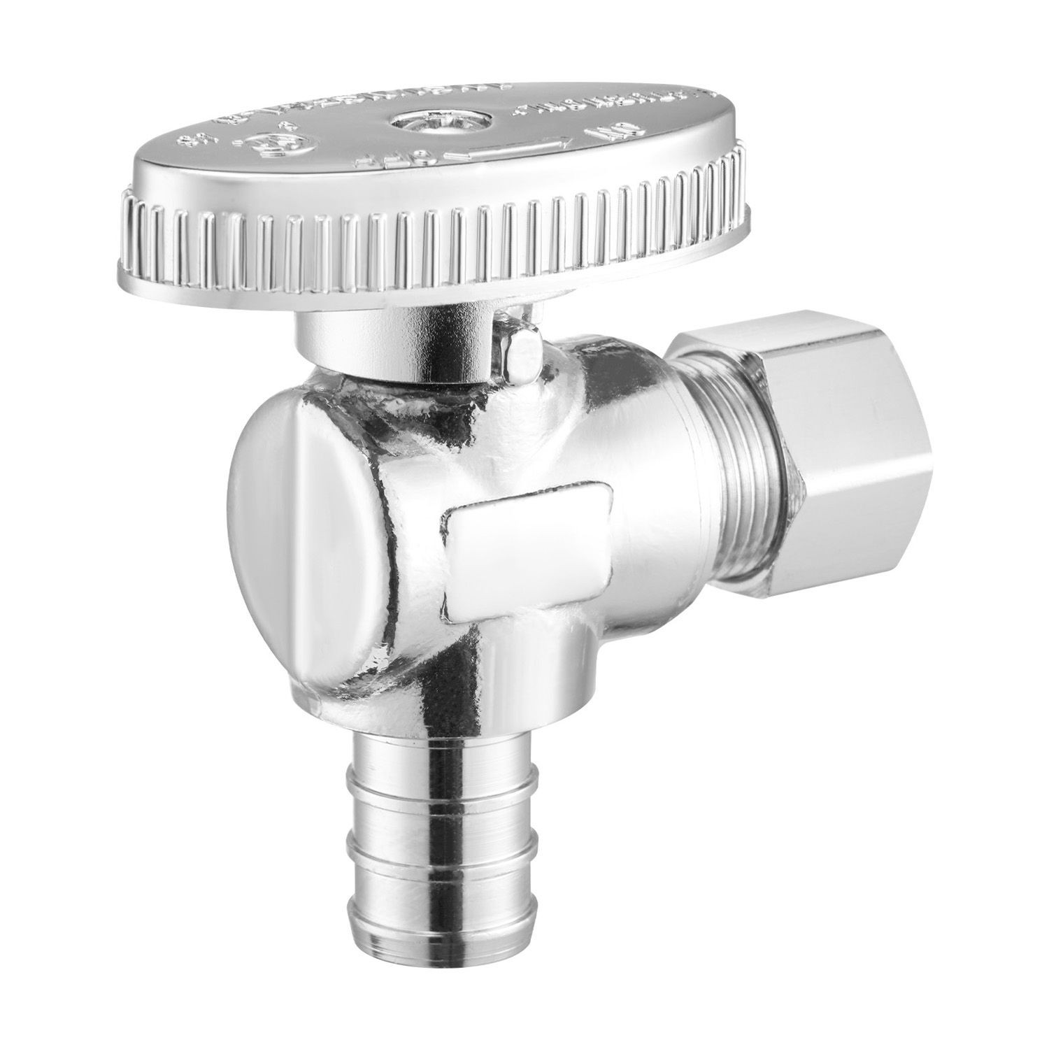 10 Pack Angle Stop Valve, Water Shut Off Valve 1/ 2″ PEX x 3/ 8″ OD Compression