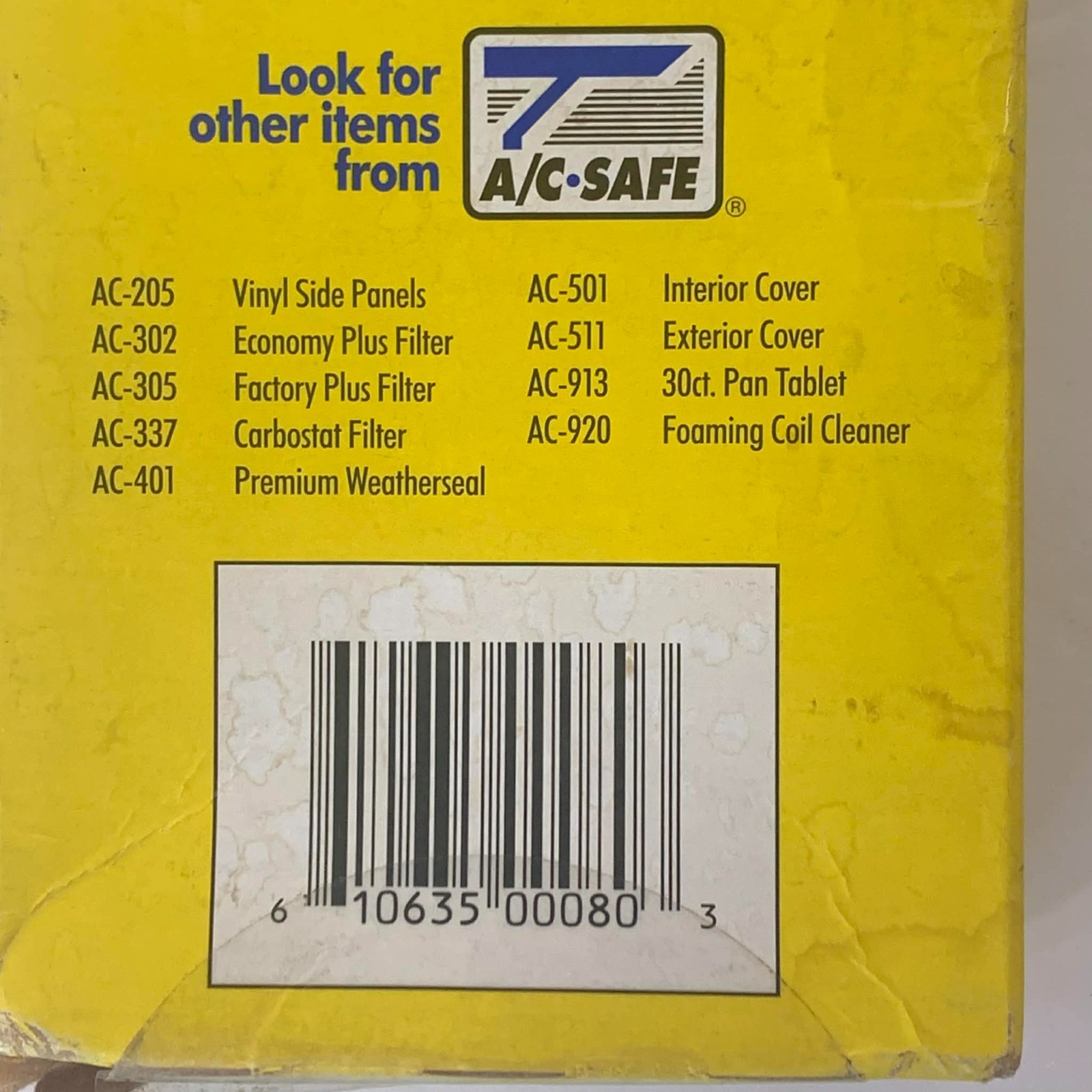 A/C-Safe Small Window Air Conditioner Support Bracket AC-080 Up To 80 pounds