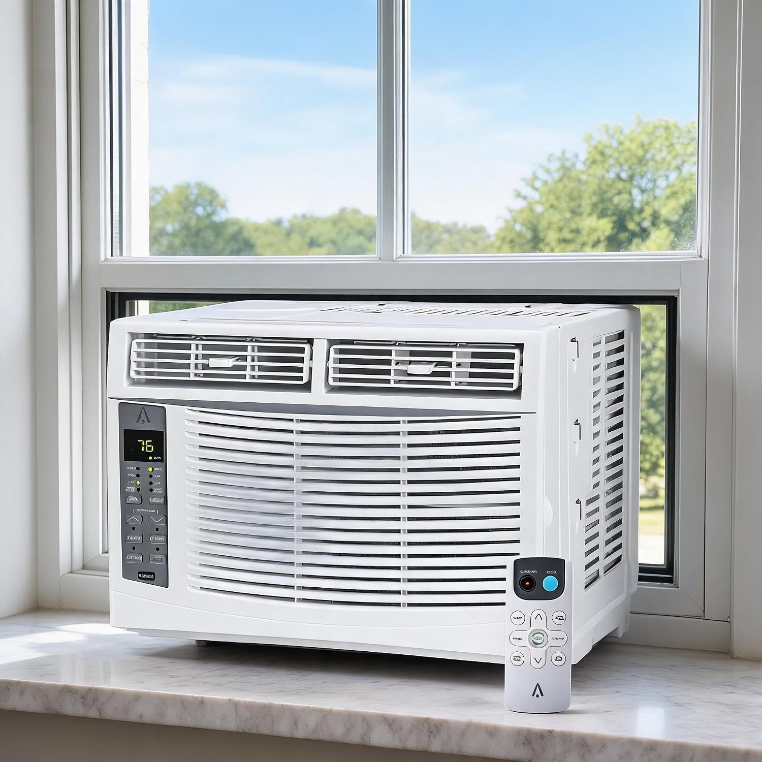 Window Air Conditioner 6000BTU Cool up to 250sp.ft w/Remote Quiet Operation