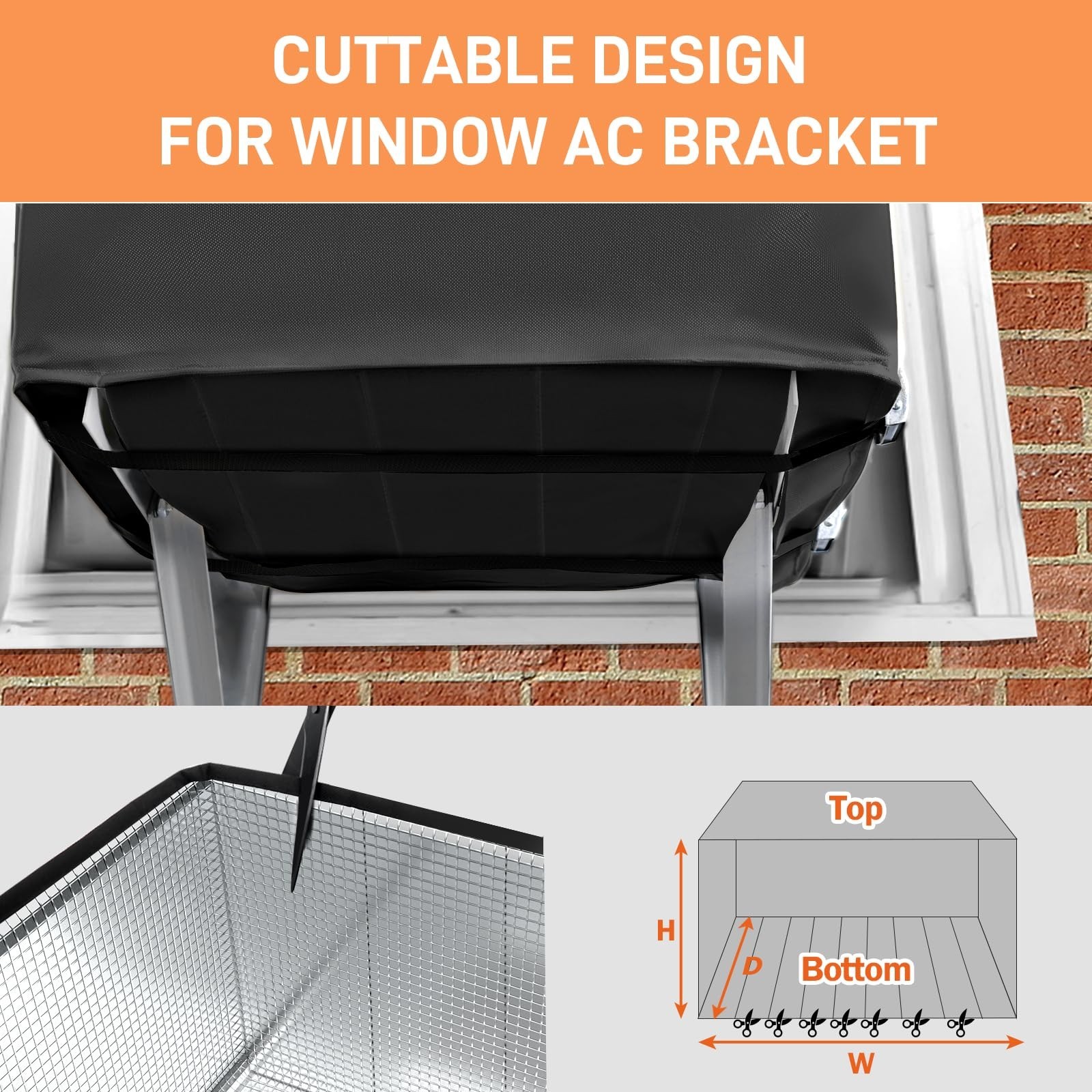 Winter Insulation Cover for Window Air Conditioner – Waterproof, Windproof, 21″x