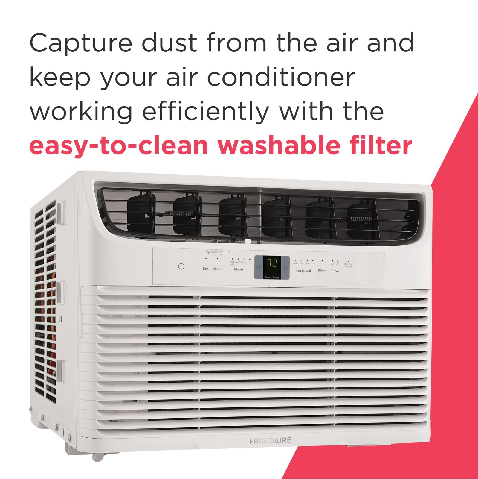 Frigidaire 12,000 BTU Window Air Conditioner Cools Up to 550 Sq.Ft.White