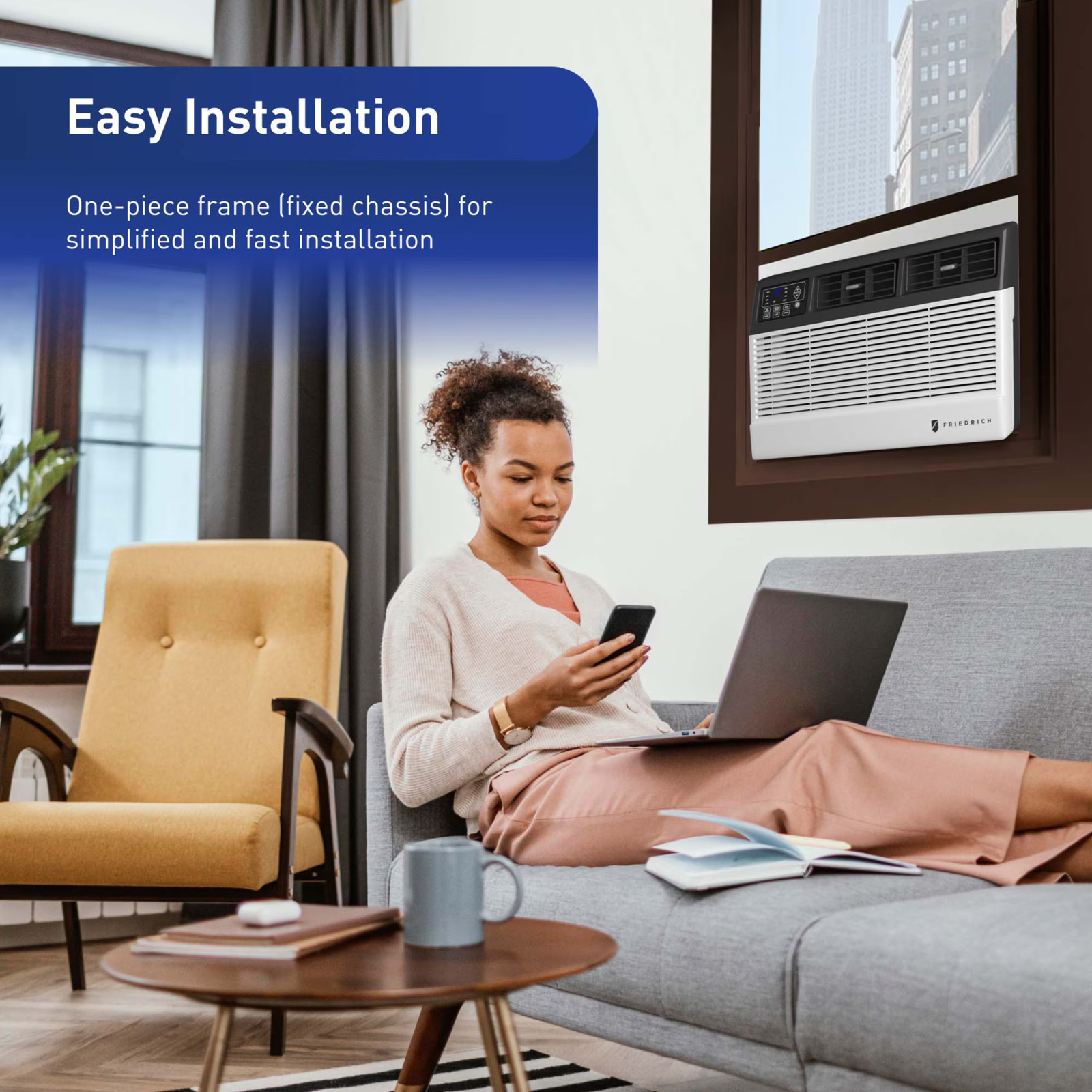 Friedrich 6,000 BTU Window Smart Air Conditioner w/ Remote