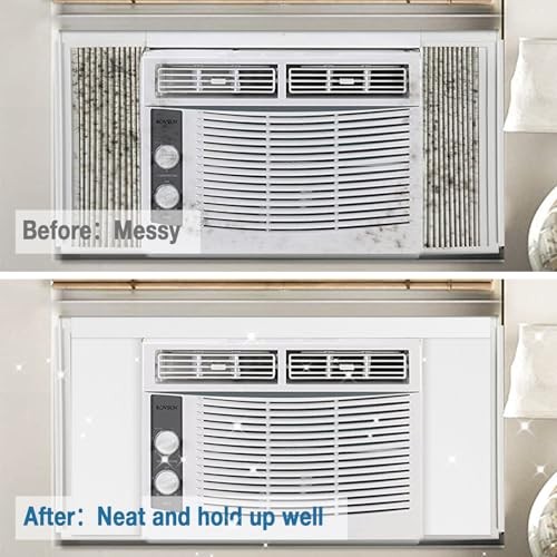 Air Conditioner Foam Insulation Window Kit 2 Pack, AC Side Panels Kits, White