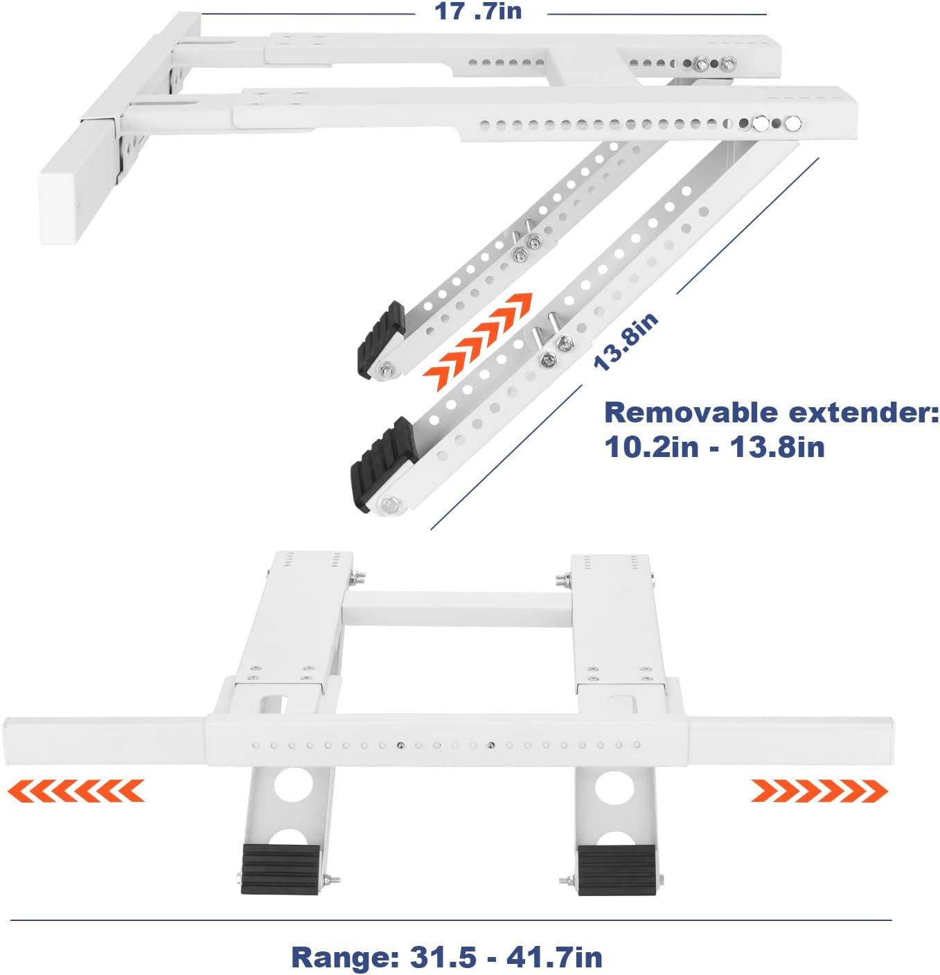Window Air Conditioner Support Bracket, Universal Ac Window Bracket No Drilling