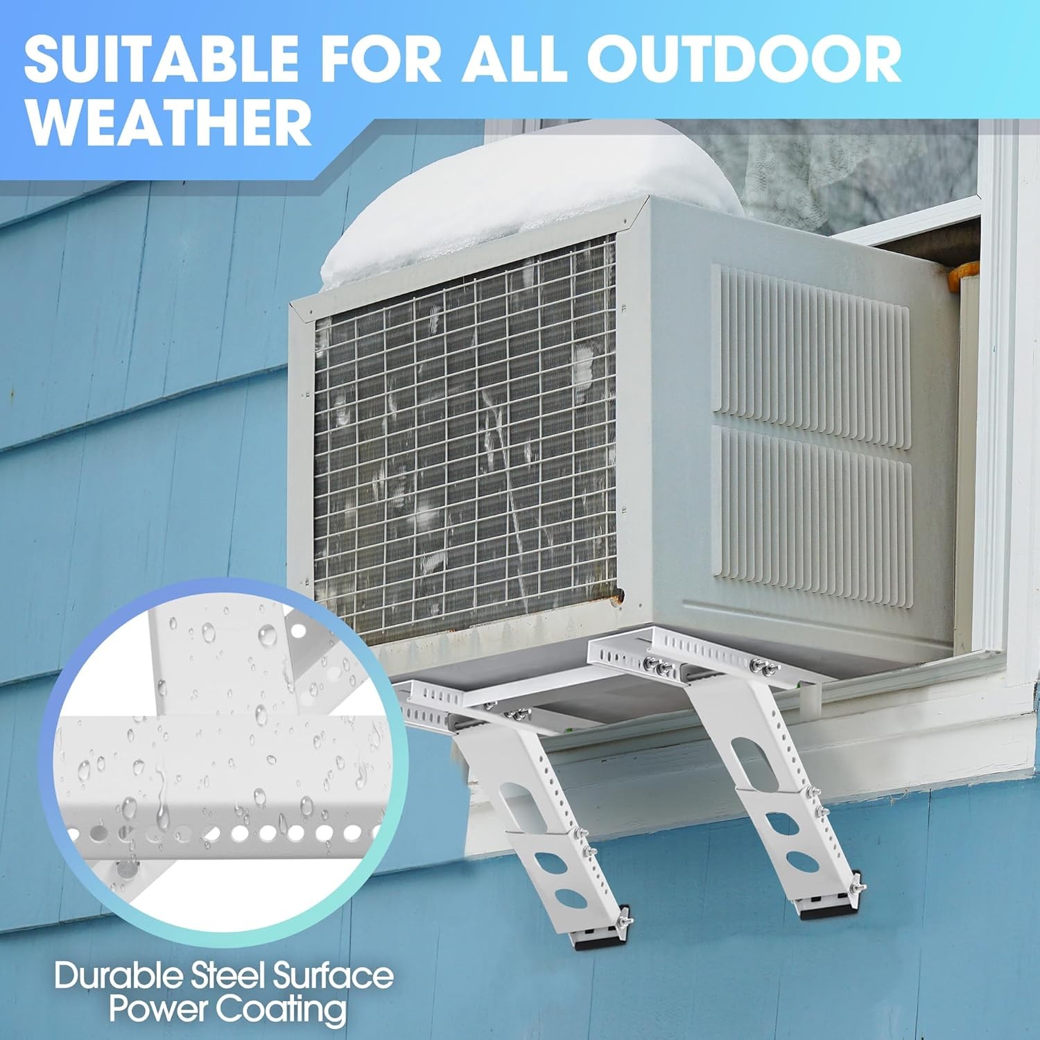 No Drilling Air Conditioner Support Bracket Adjustable Window AC Bracket Stand