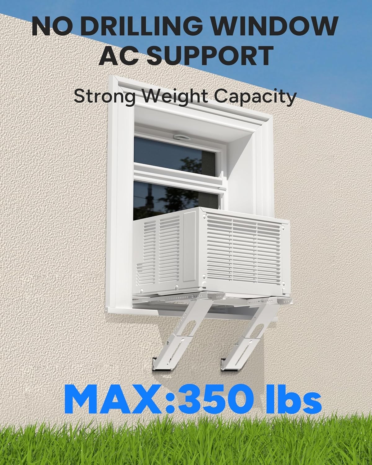 No Drilling Window AC Bracket Heavy Duty 5000-24000 BTU