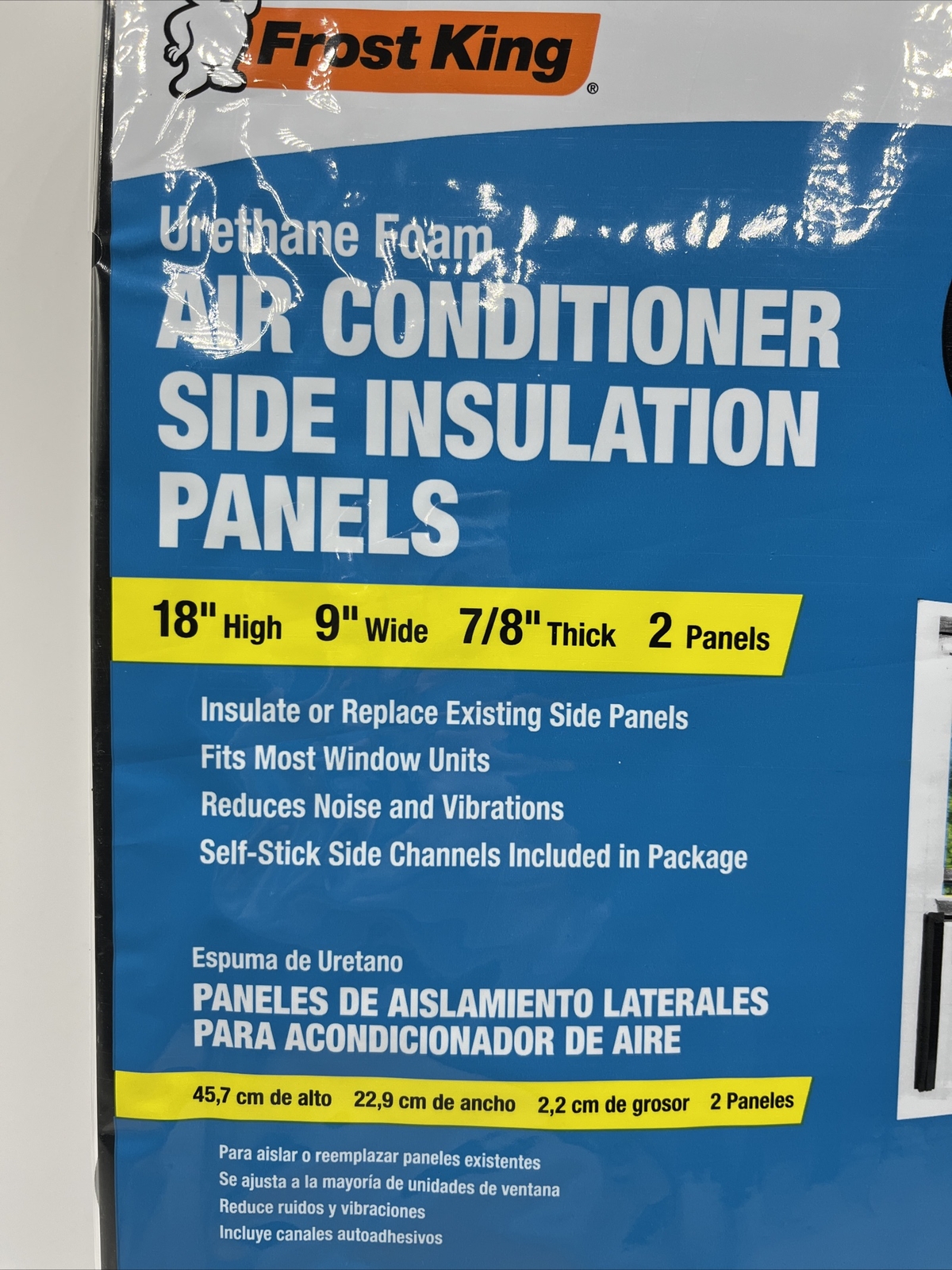 Frost King Window Air Conditioner Foam Side Insulation Panels 18 x 9 x 7/8 AC14
