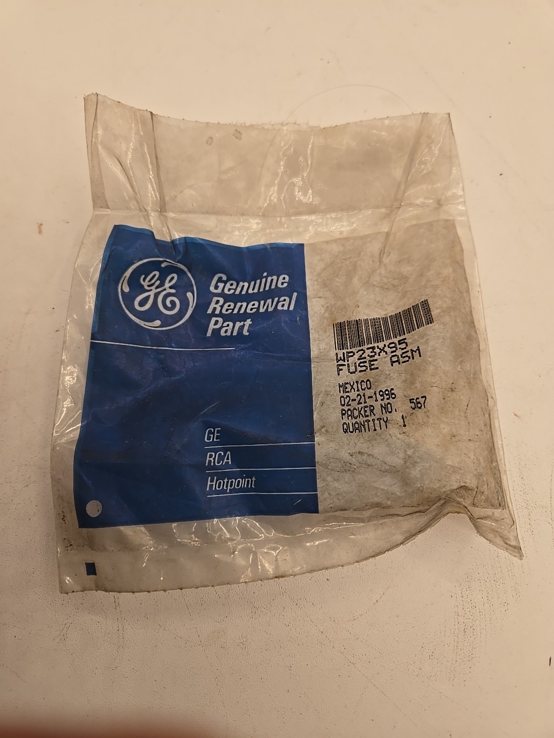 Genuine OEM GE Room Air Conditioner Fuse WP23X95 (7E3)