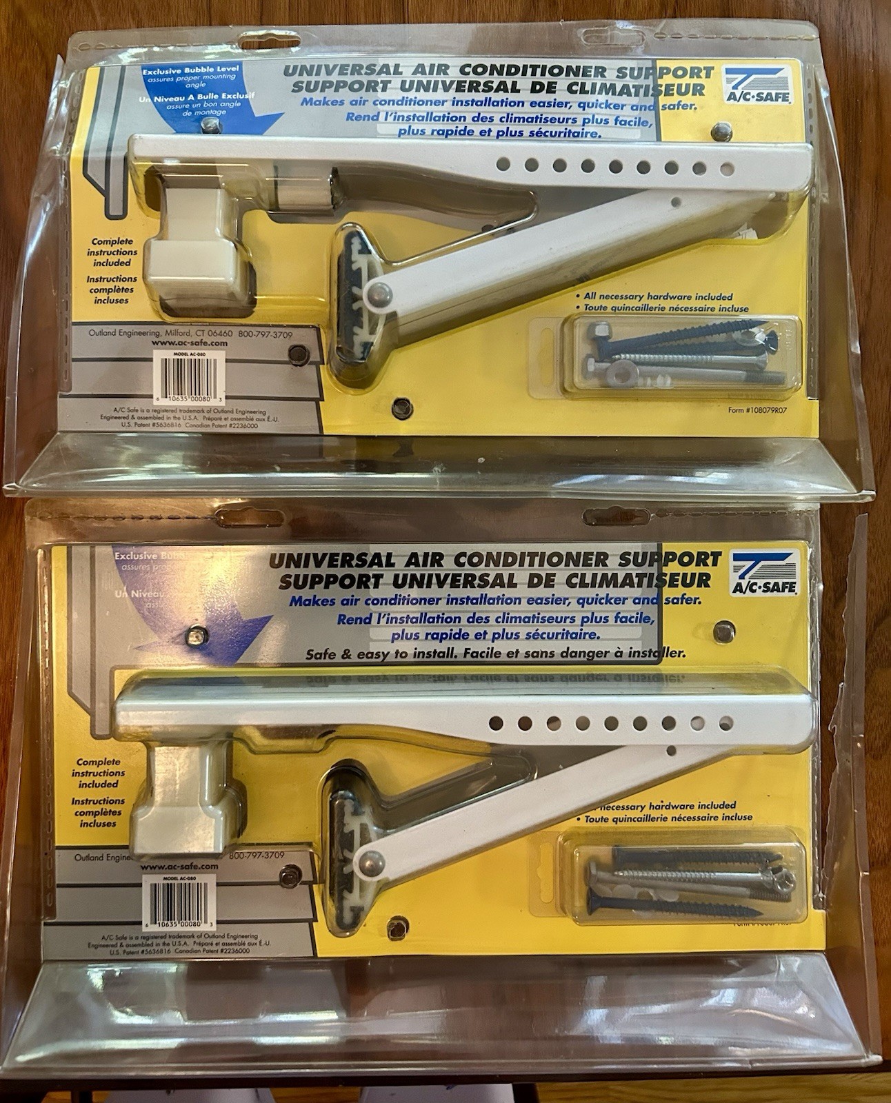 2 A/C Safe Universal Air Conditioner Supports Model AC-080 New Sealed Mount Brac