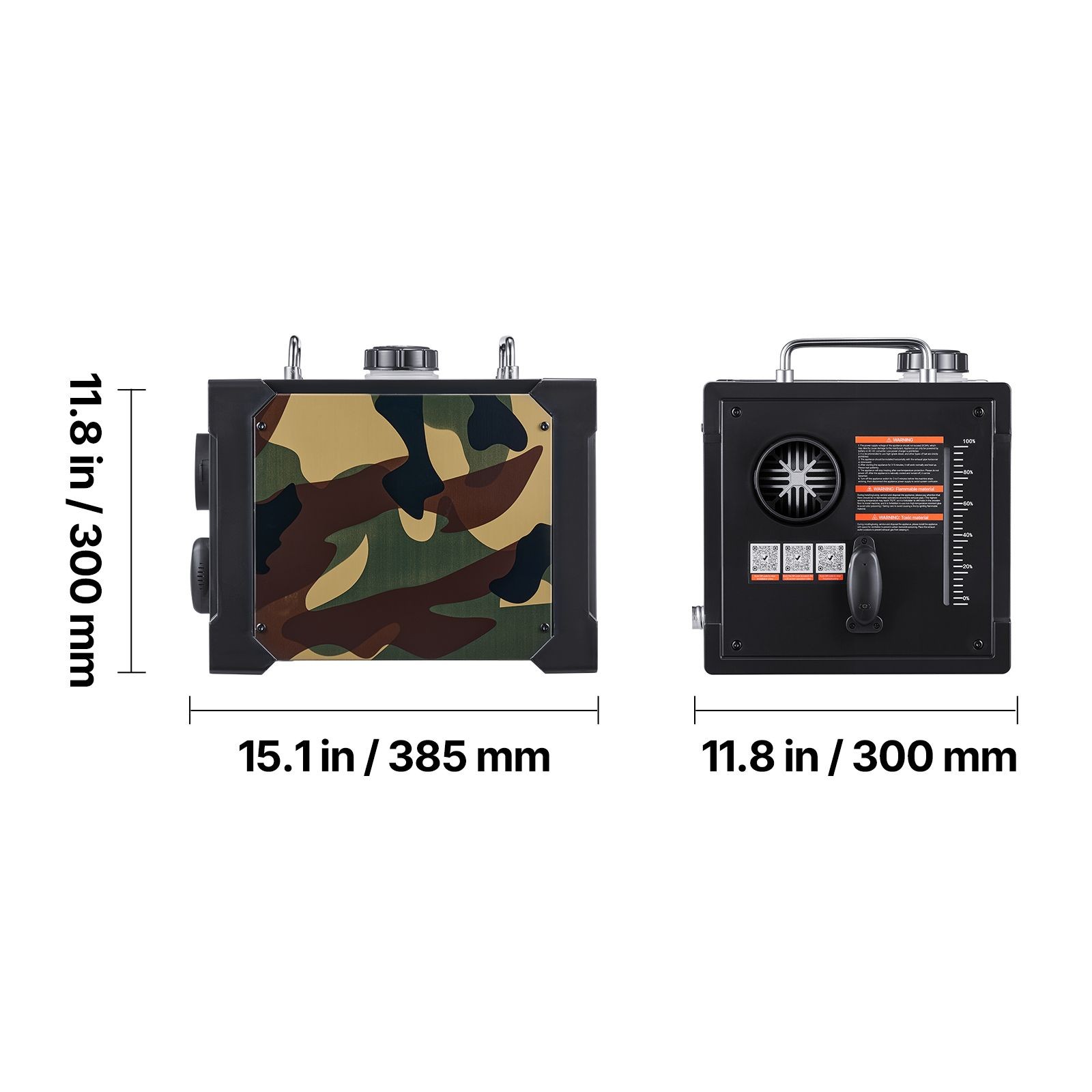 8KW 12V/ 24V Portable Diesel Air Heater with Bluetooth, Remote, LCD Screen